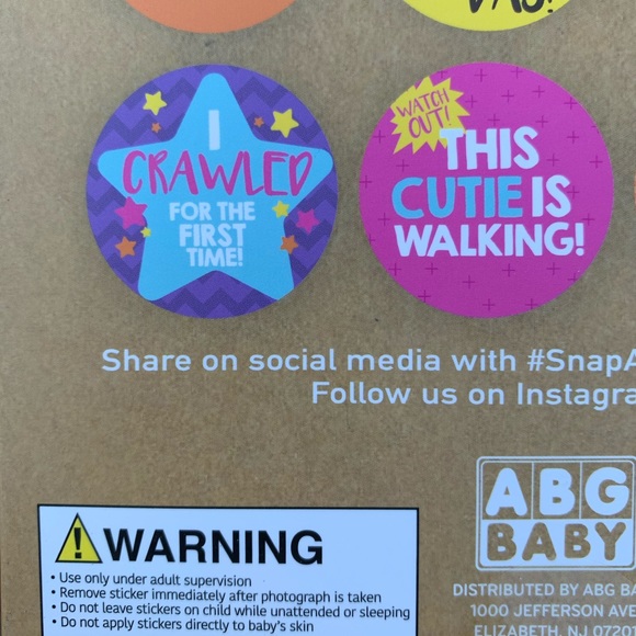 🟢 Rising Star Baby Girls Milestone Belly Stickers New NIP - Picture 6 of 6